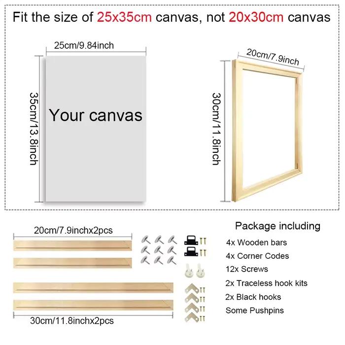 Cadre photo en bois naturel 35x55 40x60cm, pour mur, toile, cadre de peinture diamant, affiche photo