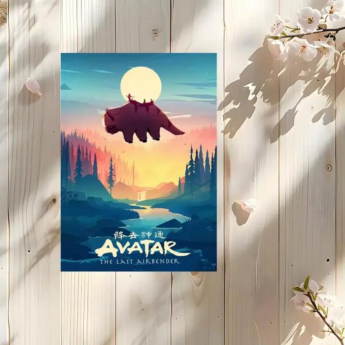 Affiche murale en PP de qualité supérieure, motif dessin animé A-Avatar The L-Legend Korra, autocoll