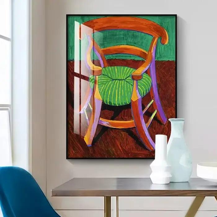 Affiches sur toile d'exposition de David Hockney, impressions d'art vintage, œuvres d'art abstraites