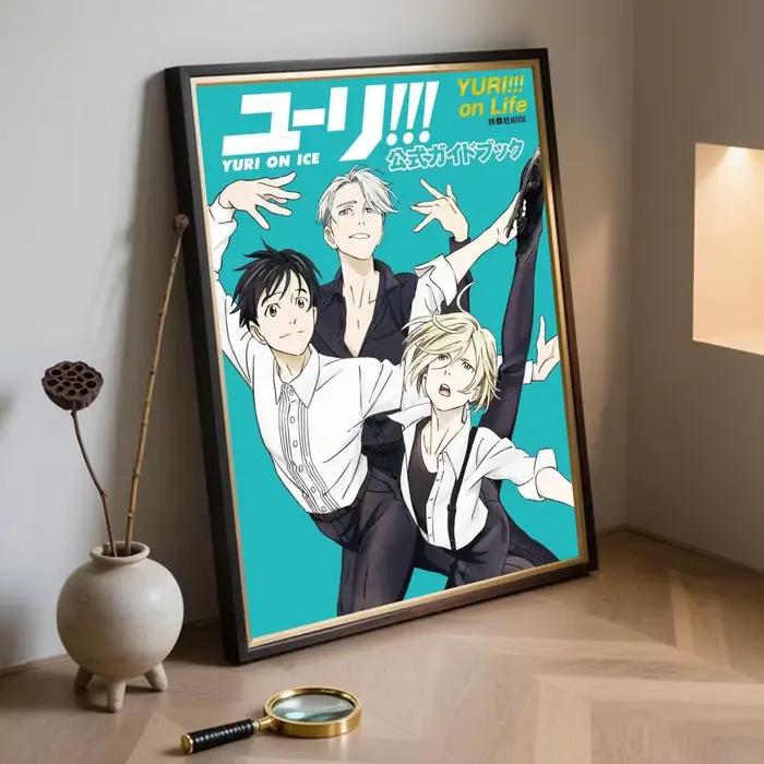 Affiche classique d'anime Y-YURi On ICE, impressions d'art mural minimalistes modernes pour chambre 
