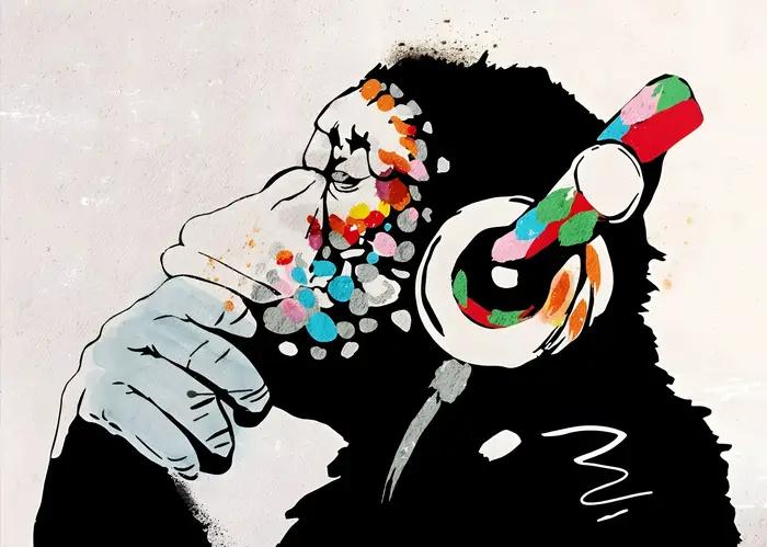 Banksy Street Graffiti toile peinture décorative, fille avec ballon, suivez vos rêves, affiche d'art