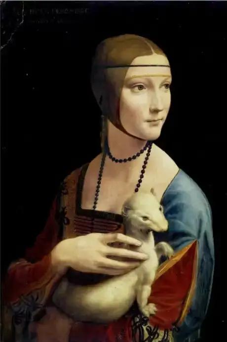 La dame avec une Ermine toile Art peintures reproductions sur le mur par Leonardo Da Vinci célèbre t