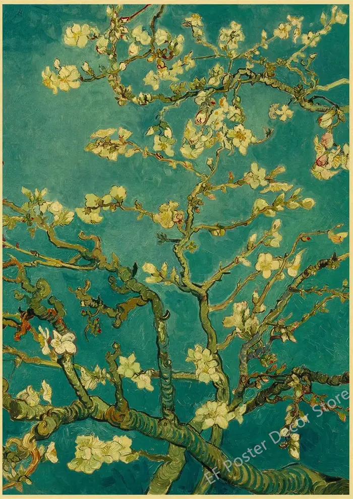 Affiche de la célèbre collection de peinture à l'huile de Van Gogh nous-mêmes, impression sur papier