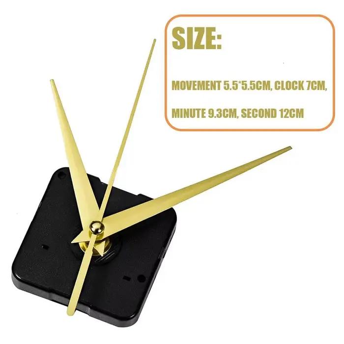 Grande horloge murale silencieuse 5168S, mouvement d'horloge à Quartz, pièces de réparation + mains,