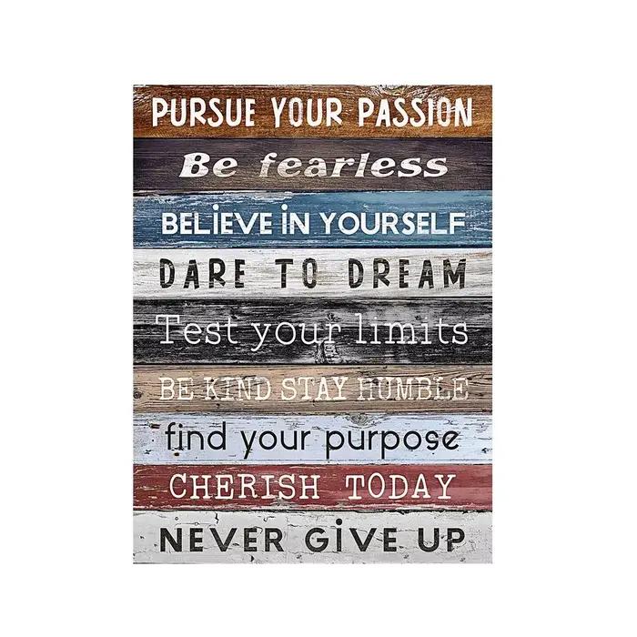Affiche d'art mural abstraite inspirante pour chambre à coucher, peinture de bureau, décor de chambr