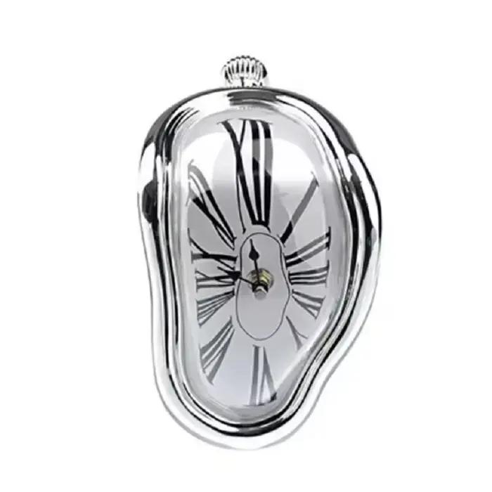 Horloge Murale Fondue Surréaliste et Silays euse de Style Salvumen et Dali, Montre Décorative pour l