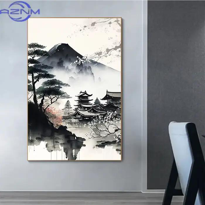 Affiche Paysage Zen Japonais AZNM
