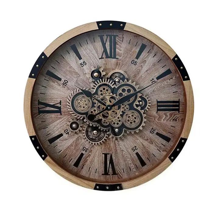 Horloge murale Vintage en bois