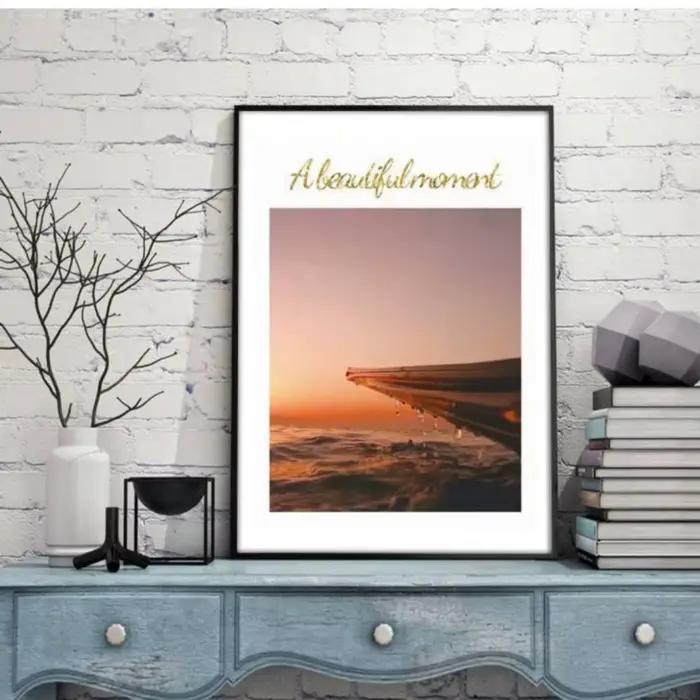 Cadre photo en métal pour affiches murales