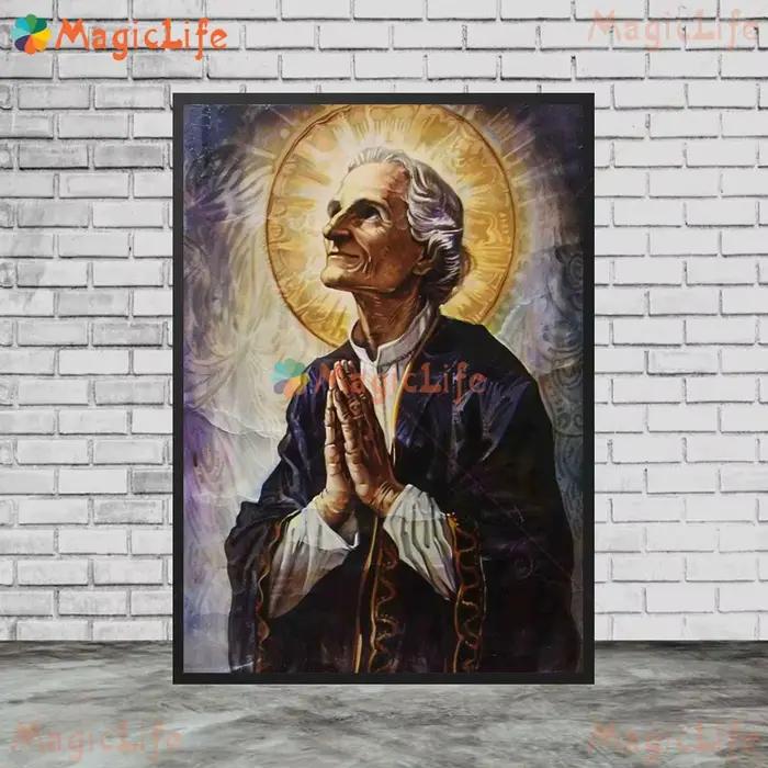 Affiches murales imprimées de religion de croyant missionnaire vintage