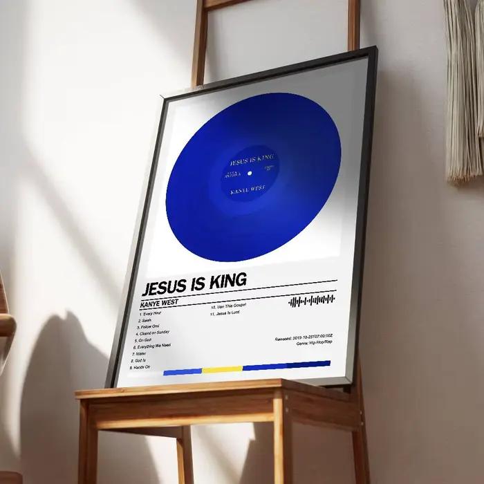 Kanye West Ye Bully Poster Album Art Cover Songs Music Rap Wall Autocollant en papier imperméable pour décoration murale de salon et de maison