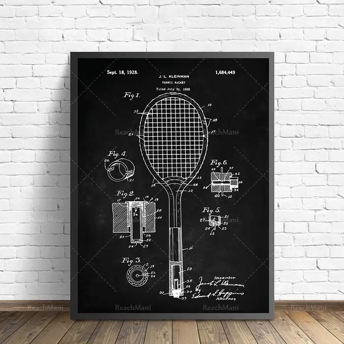 Impressions d'art de brevet de Tennis