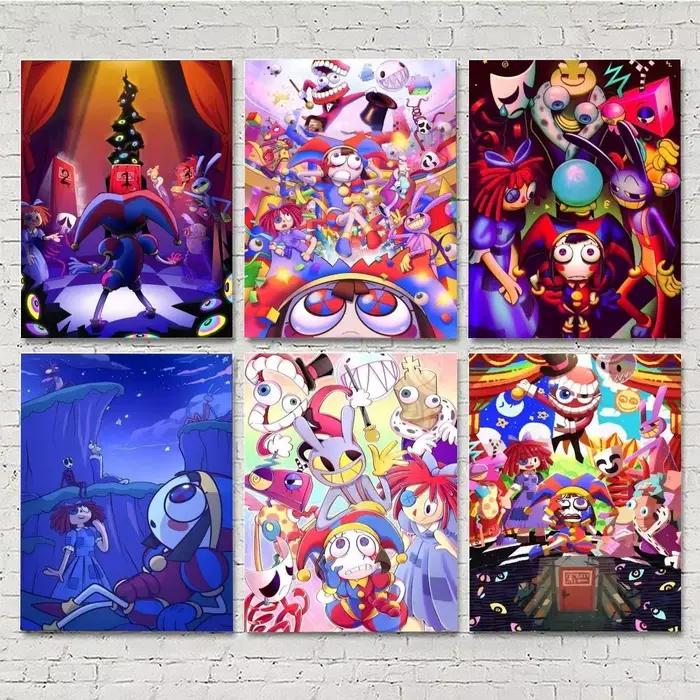 Affiches de dessin animé The Amazing Digital C-Circus, impression HD, décoration murale Vintage pour la maison, la salle d'étude