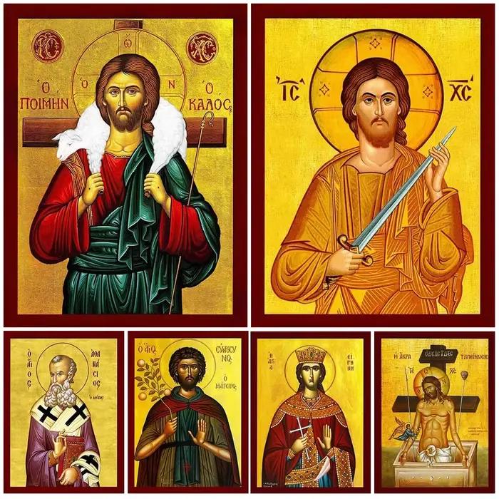 Vintage jésus Christ Religion mur photos pour salon église salle nordique affiche mur Art toile peinture décor à la maison sans cadre