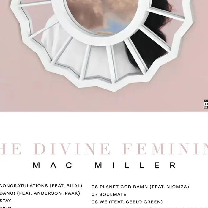 Affiche d'album The Divine Feminine MAC MILLER, peinture sur toile d'art mural de musique, imprimés, cadeau de musicien, décoration de salon, chambre à coucher, maison