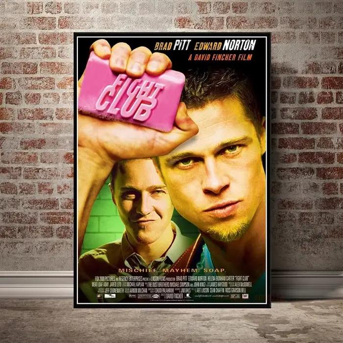 Affiche de Film de boxe du Club de combat de Film classique Brad Pitt