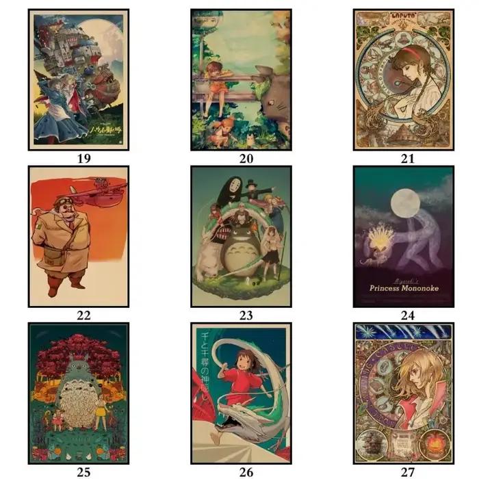 Murales de film rétro Miyazaki Hayao