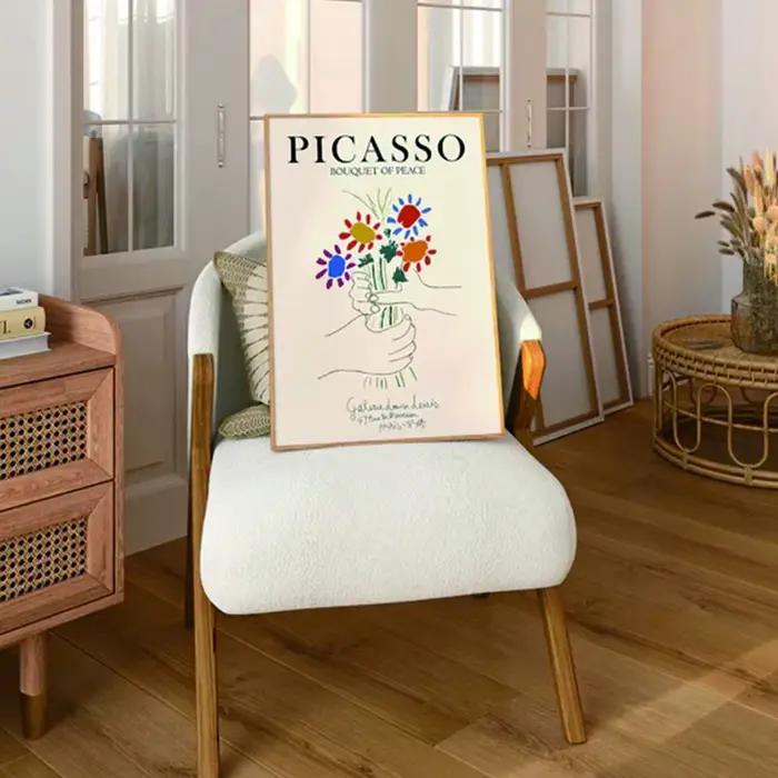 Picasso moderne Bouquet de paix Art mural vintage