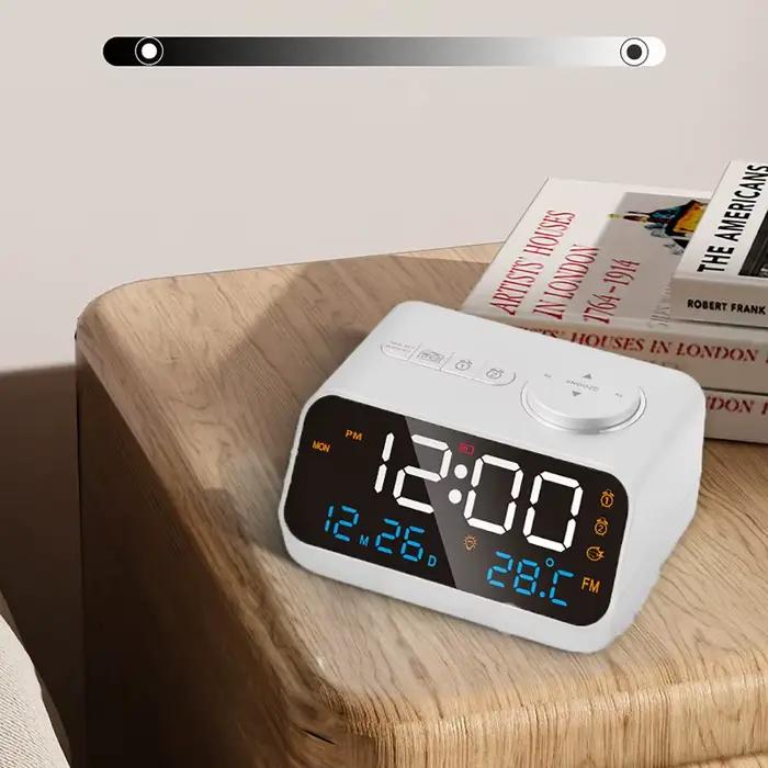 LED réveil numérique montre Table électronique horloges de bureau USB