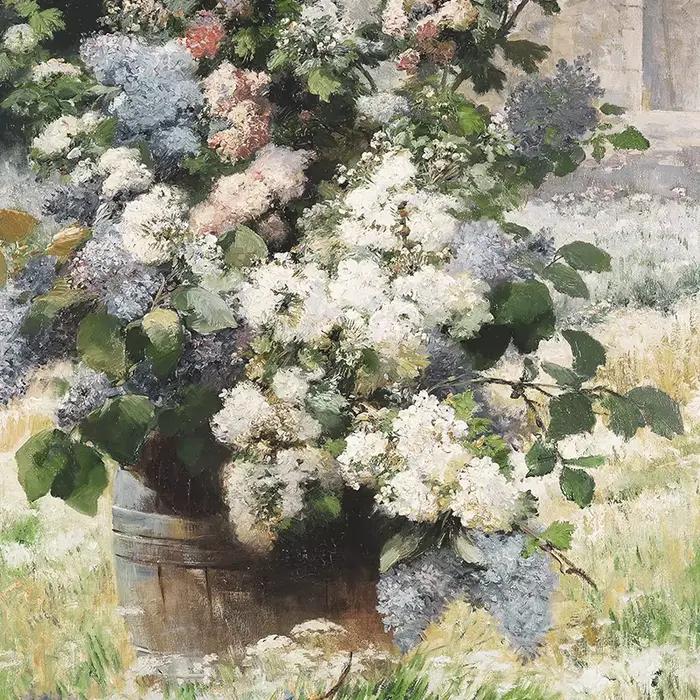 Affiche sur toile de peinture à l'huile vintage pour jardin d'été
