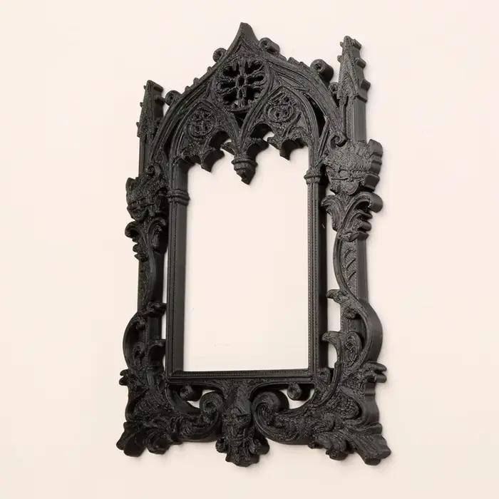 Cadre photo sculpté gothique sombre transfrontalier pour décoration murale rétro à domicile