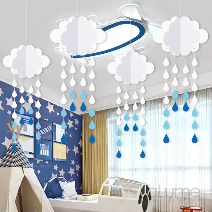 Décorations de pluie de nuages pour plafond, 3 pièces, fausses nuages artificiels, accessoires pour spectacle sur scène de mariage, décor de fête, décoration de chambre d'enfants