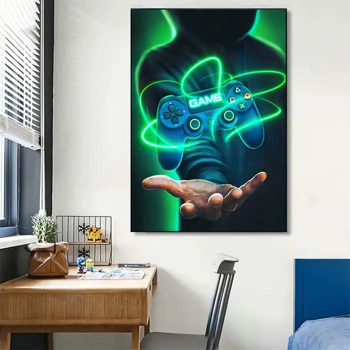 Peintures sur toile de manette de jeu de Style Punk