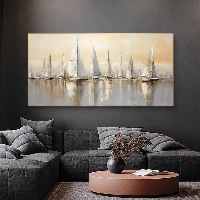 Toile de peinture de paysage marin nautique
