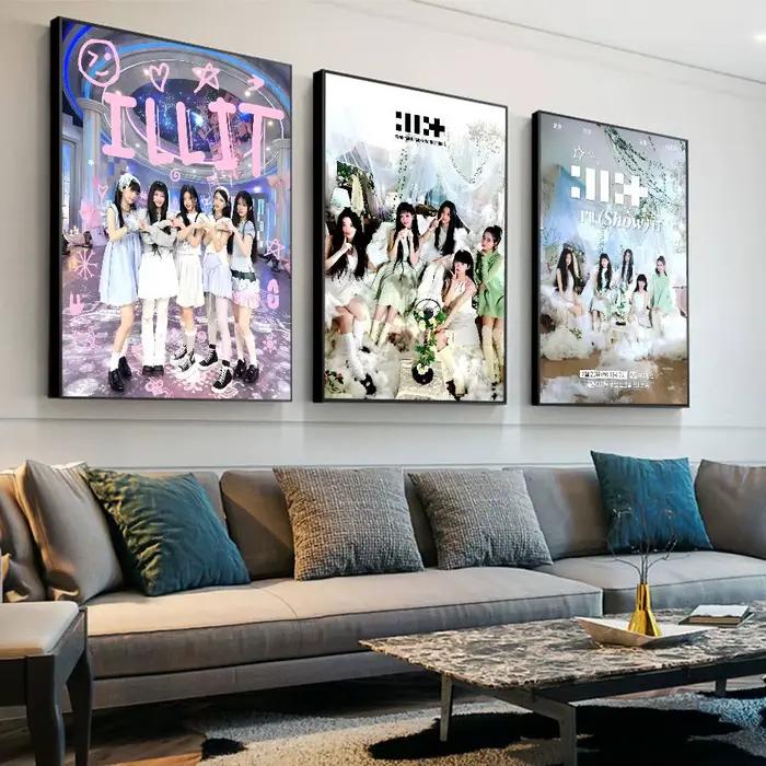 Affiches d'anime Kpop coréen I-illit