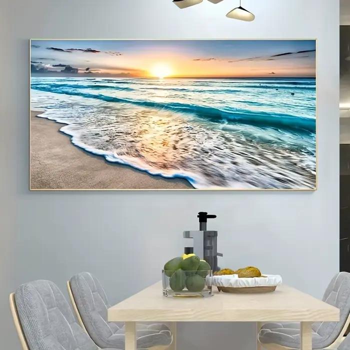 Affiche murale Paysage Coucher de soleil sur la plage