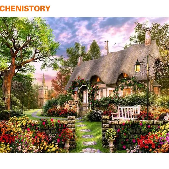 CHENISTORY – peinture à l'huile acrylique avec numéros sans cadre 40x50
