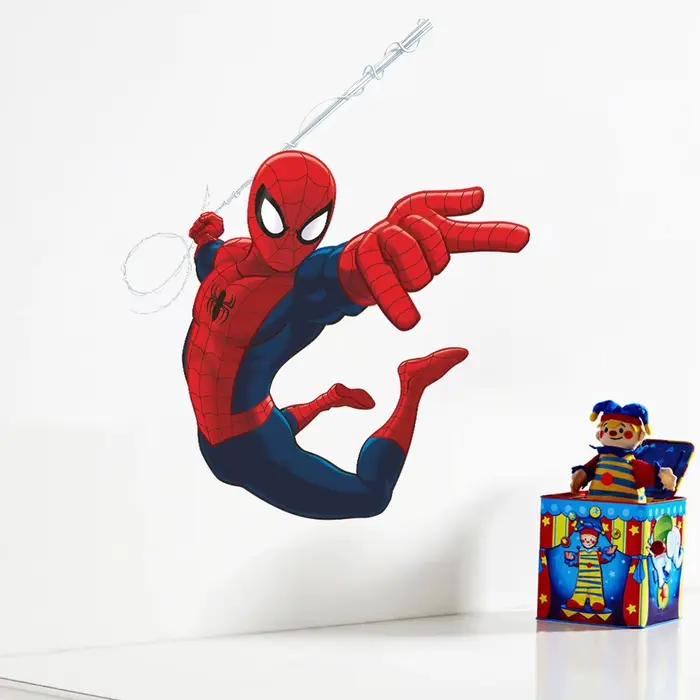 Autocollants muraux créatifs Super héros Spiderman