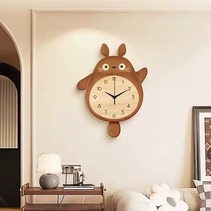 Horloge murale en acrylique avec joli chat