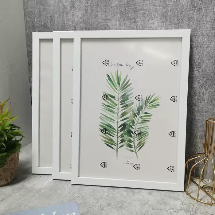 3 pièces cadres Photo en bois pour mur