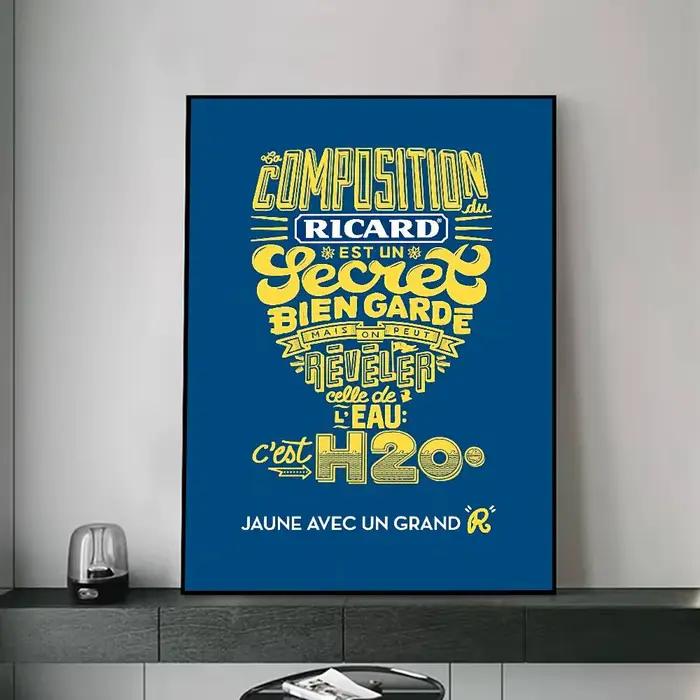 R-RicardES Affiche de bière pour salon
