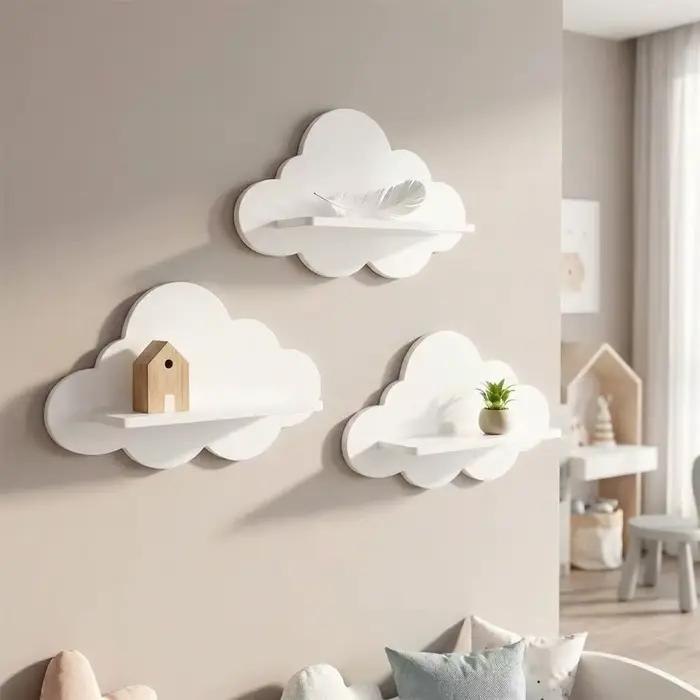 Étagère murale en bois de style moderne