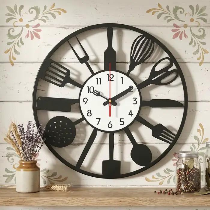 Horloge murale de cuisine de 15