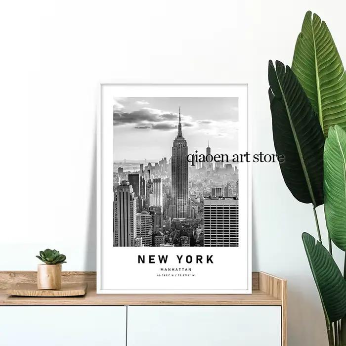 Affiche de Voyage en Noir et Blanc avec Architecture de Paris