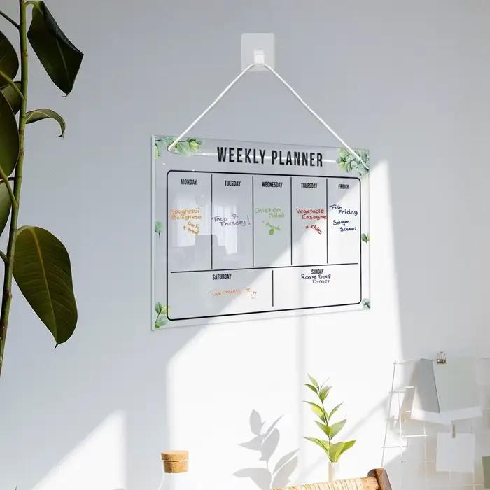 Tableau de messages effaçable avec 6 stylos