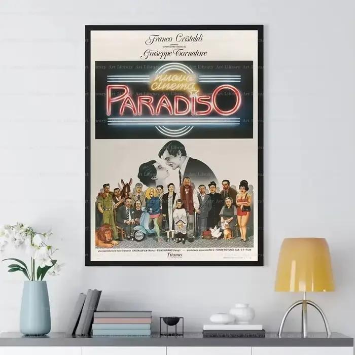 Affiche de film classique Vintage Nuovo Cinema Paradiso 1988, italie Flim, images d'art murales, décor de Bar, Club, maison, bureau, peinture sur toile