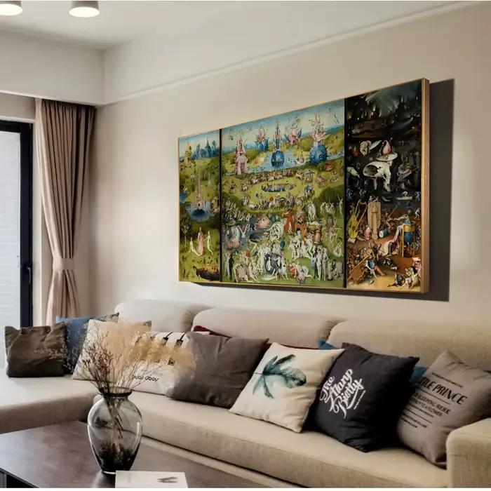 Peinture à l'huile du jardin des délices terrestres