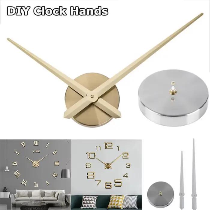 Grande taille pour horloge murale 3D moderne décor à la maison bref bricolage