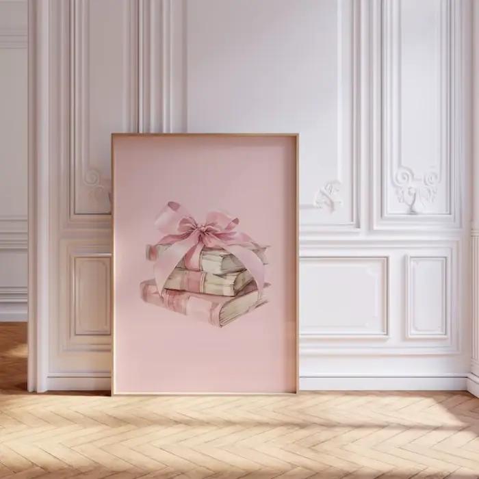 Affiche sans cadre rose pour étudiante