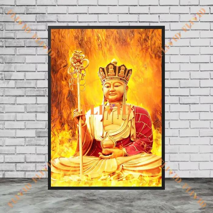 Monk Xuanzang Religion bouddhisme Maitreya bouddha affiche photos murales pour décor de salle d'église mur Art toile peinture sans cadre