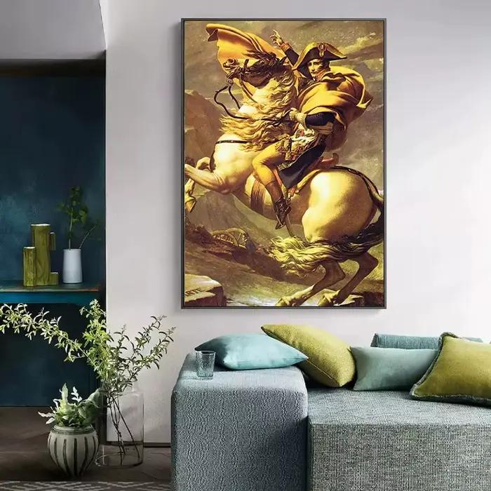 Portrait de Napoléon Bonaparte Traversant les Alpes