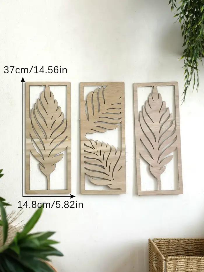 Décor mural d'art en bois bohème