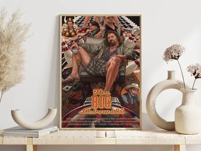 Affiches du film de comédie classique The Big Lebowski