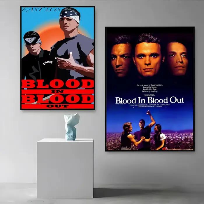 B-Blood in Blood Out affiche de film HD Art Mural Wallart imperméable Vintage impression décor pour la décoration de la maison bricolage Durable