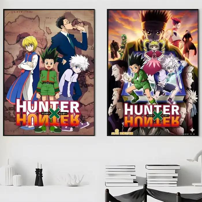 Affiche Anime Hunter X Hunter, autocollants haute définition, adaptés à la chambre à coucher, au salon, à la décoration de la maison