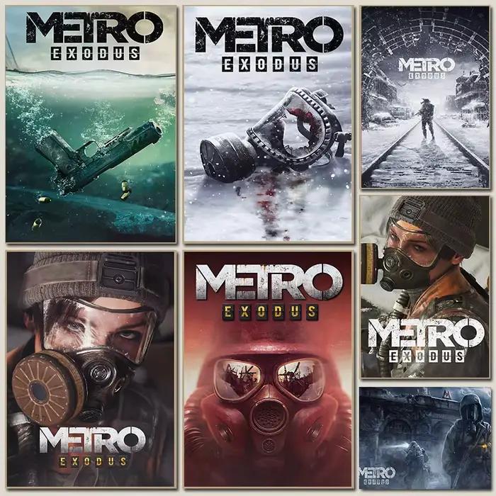 Affiches de jeu de tir d'aventure Metro Exodus